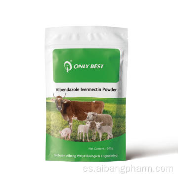 Uso de animales Albendazol e Ivermectin Powder